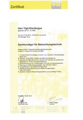 Sachkundiger für Beleuchtungstechnik